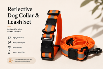 Pawelle™ Reflecta Collar & Leash Set