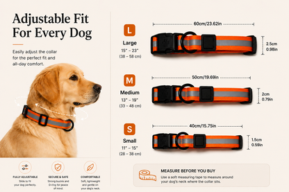 Pawelle™ Reflecta Collar & Leash Set
